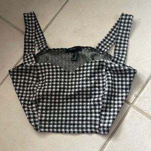 Forever 21 checkered crop top